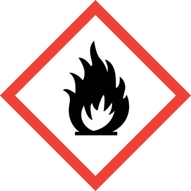 Tehlike işareti ile ateş sembolü