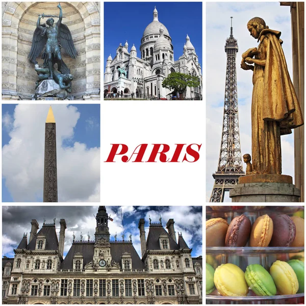 Парижский коллаж — стоковое фото