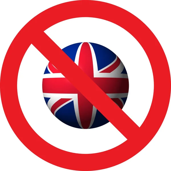 No UK sign — Stock Photo, Image