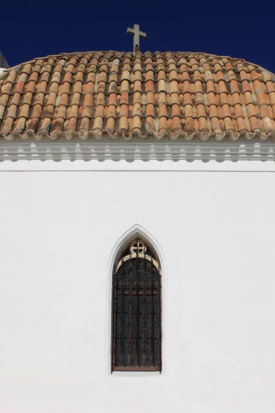 西班牙伊维萨岛镇圣多明各教堂 — 图库照片