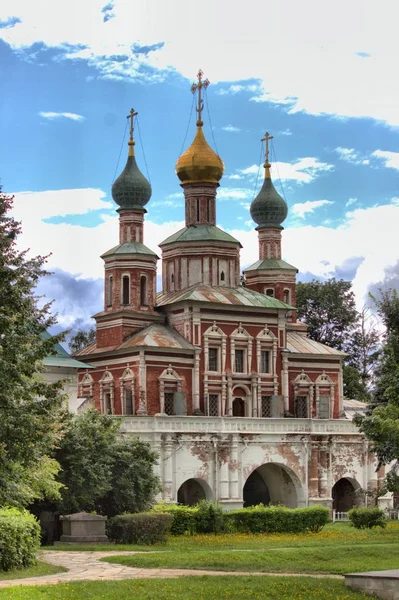 Dormition Kirke Novodevitsjij Kloster Moskva Russland – stockfoto