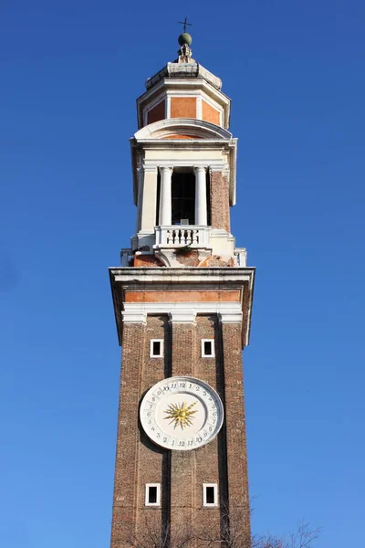 Bell Tower Church Holy Apostles Venice Italy — Stock Photo, Image