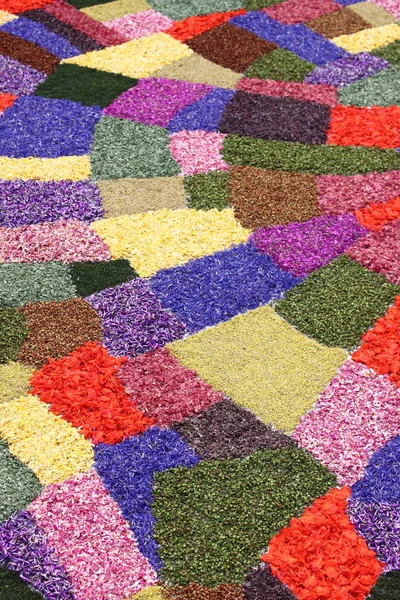 Multicolored floral carpet — Stock Photo, Image