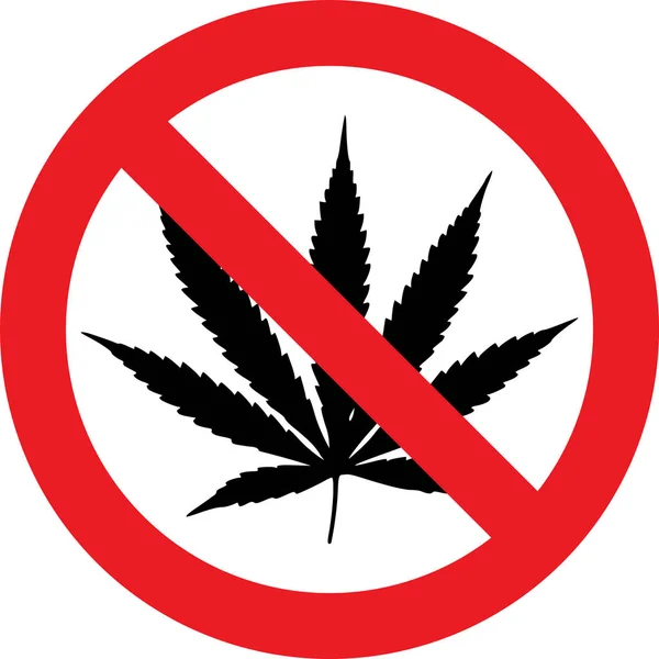 Sem sinal de cannabis — Fotografia de Stock