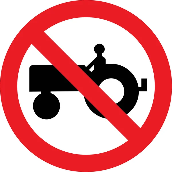 No hay señal de tractor granja —  Fotos de Stock