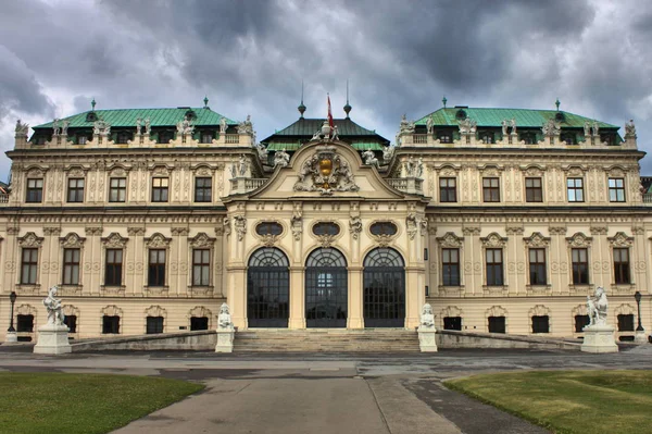 Belvedere Sarayı Viyana'da, cephe — Stok fotoğraf