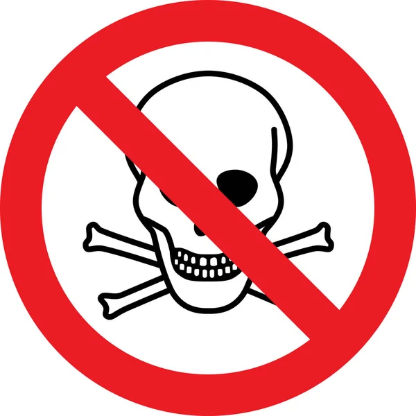 No deadly danger chemicals sign