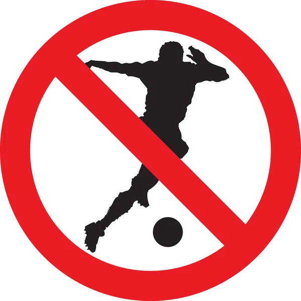 Futbol oynamak yok — Stok fotoğraf