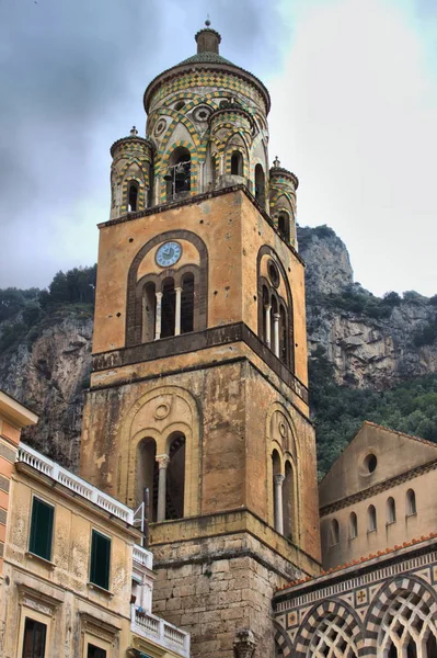 Bell tower of the Cathedral of Amalfi — Stock Photo, Image