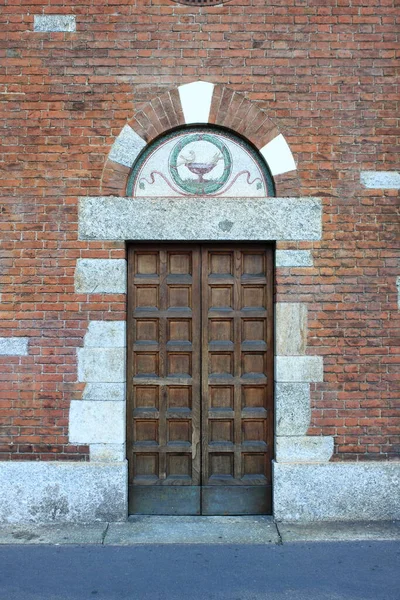 Gotický portál Milán — Stock fotografie