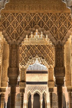 Süslemeleri Alhambra, Granada, İspanya