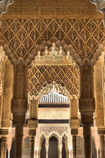 Dekorationen Der Alhambra Granada Spanien — Stockfoto