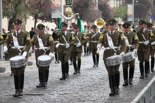 Santiago Chile Maj 2019 Ceremoniel Vagtskiftet Santiago - Stock-foto