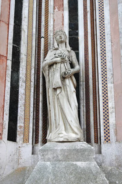 Primer Plano Fachada Catedral Orvieto Toscana Italia — Foto de Stock