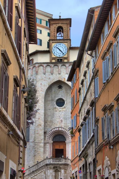 Szent Ercolano Templom Perugia Olaszország — Stock Fotó