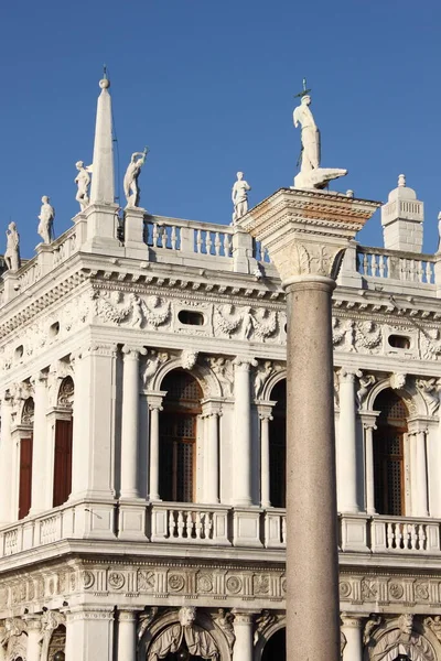 Edifício Biblioteca Marciana Veneza Itália — Fotografia de Stock