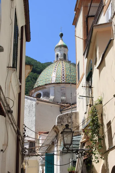 Cetara Nın Şehir Manzarası Amalfi Sahili Talya — Stok fotoğraf