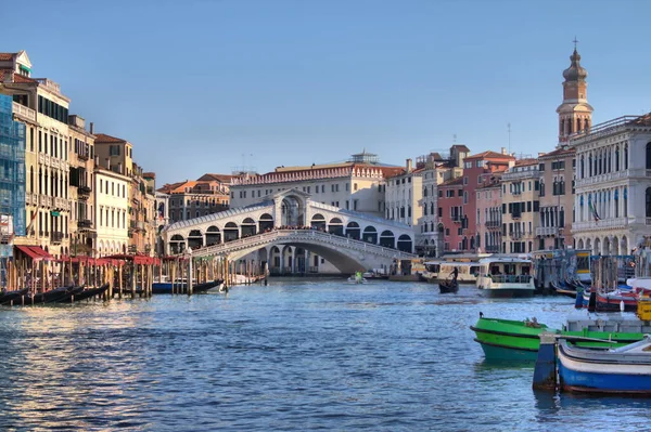 Rialtobrug Venetië Italië — Stockfoto