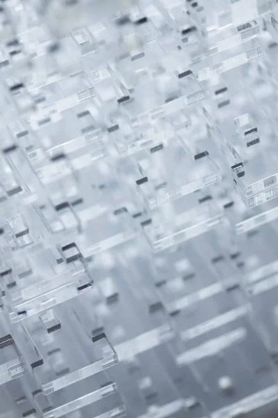 Abstracte achtergrond van de high-tech. Details van transparant plastic of glas. Lasersnijden van plexiglas. — Stockfoto