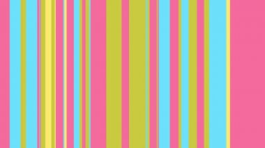 Renkli çizgili sıra dizisi, 4k. Soyut çok renkli hareket grafikleri arka planı. Kulüpler, gösteriler, animasyonlar için.