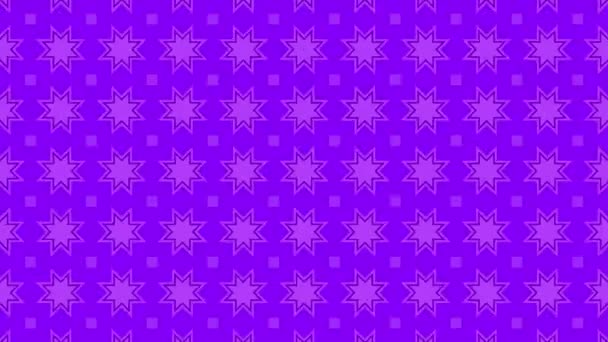 Modèle de séquence kaléidoscope coloré, 4K. Abstrait fond graphique violet mouvement. Pour clubs, spectacles, animation fractale . — Video