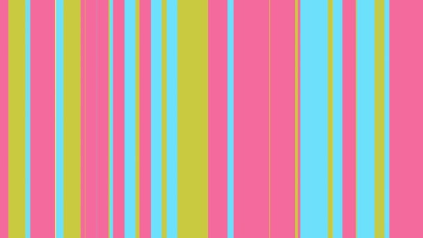 Modèle de séquence de rayures colorées, 4k. Abstrait fond graphique de mouvement multicolore. Pour clubs, spectacles, animation . — Video