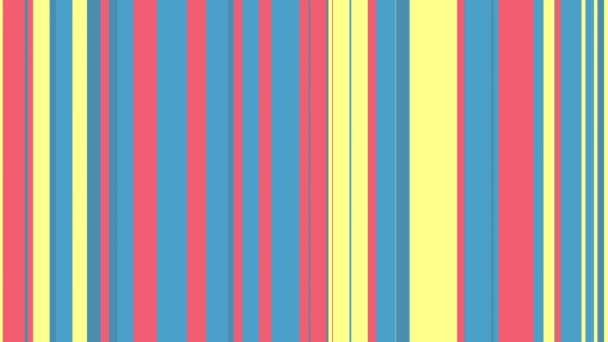 Modello di sequenza di strisce colorate, 4k. Astratto sfondo grafico multicolore movimento. Per club, spettacoli, animazione . — Video Stock