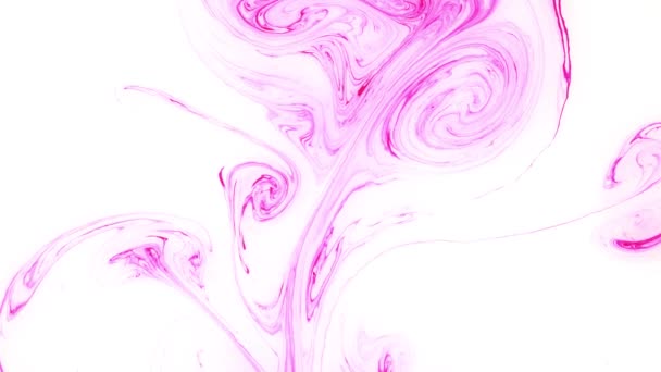 Abstract paint ink in motion. Psychedelic background footage. Colorful spots. Liquid design. — Stock Video