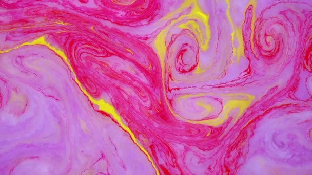 Encre de peinture abstraite en mouvement. Images de fond psychédéliques. Des endroits colorés. Conception liquide . — Video