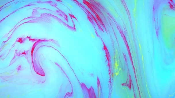 Abstract paint ink in motion. Psychedelic background footage. Colorful spots. — Stock Video