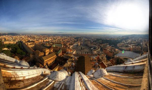 Panorama from Saint Peter's Basilica (North), Rome, Italy, January 2014 — Stock Photo, Image