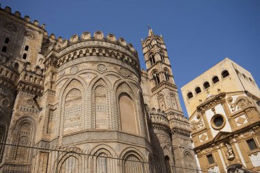 Cattedrale di Vergine Assunta (Palermo Katedrali) dekorasyon. Palermo, Sicilya, İtalya. Mayıs, 2013.