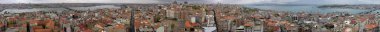 Panoramik İstanbul Galata Kulesi '. Türkiye. Kasım 2002.