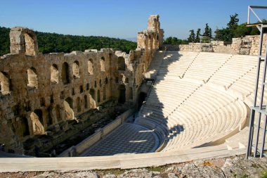 Herodes Atticus (Antik Tiyatro) tepe, Kenti Odeon. Atina, Yunanistan. Kasım, 2006.