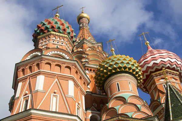Detalles arqueológicos de St. Catedral de Basilio en la Plaza Roja. Moscú, Rusia . — Foto de Stock