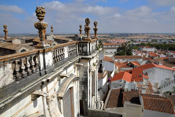 EVORA, PORTOGALLO: Veduta della città dal tetto della cattedrale (Se ) — Foto Stock