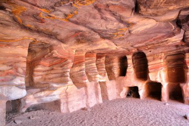 Petra, Jordan: Renkli kum taşı 