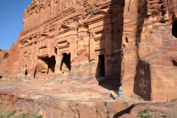 Petra, Jordanien: Palace graven — Stockfoto