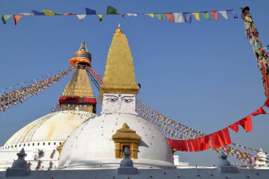 Bodhnath, Nepal: Bodhnath Stupa Katmandu yakınlarında