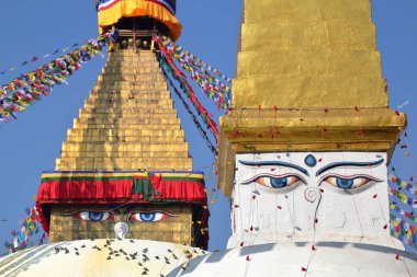 Bodhnath, Nepal: Bodhnath Stupa Katmandu yakınlarında