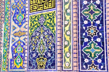 Semerkand, Özbekistan: Registan adlı bir medrese mimari detay 