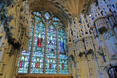 Ely, İngiltere - 26 Mayıs 2017: Katedrali Bishop Alcock'ın Şapel iç