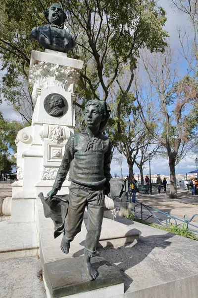 Лисбон Португаль Ноября 2017 Года Крупный План Памятника Эдуардо Коэльо — стоковое фото
