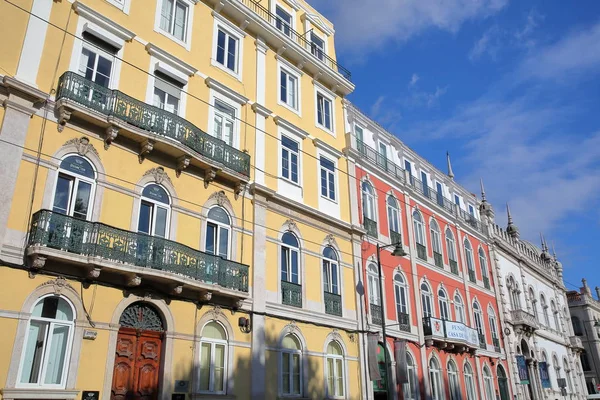Lisboa Portugal Novembro 2017 Fachadas Coloridas Praça Príncipe Real Bairro — Fotografia de Stock