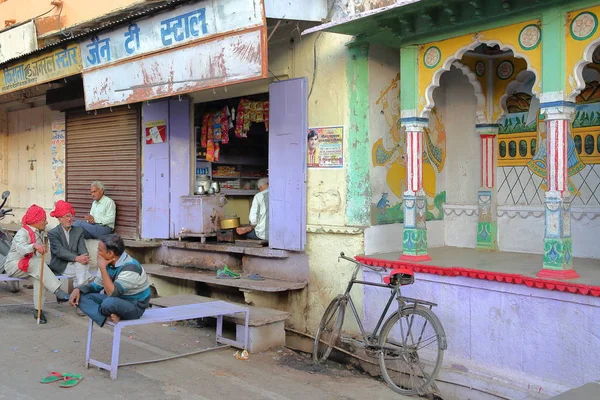 Bundi Rajasthan Inde Décembre 2017 Une Scène Rue Colorée Dans — Photo