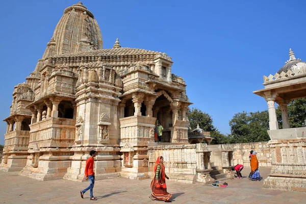 Chittorgarh Rajasthan Indien December 2017 Kumbha Shyam Hinduiskt Tempel Ligger — Stockfoto