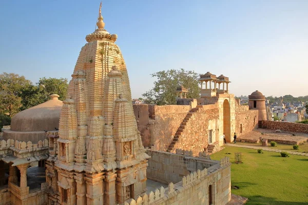 Chittorgarh Rajasthan Inde Décembre 2017 Palais Ratan Singh Situé Intérieur — Photo