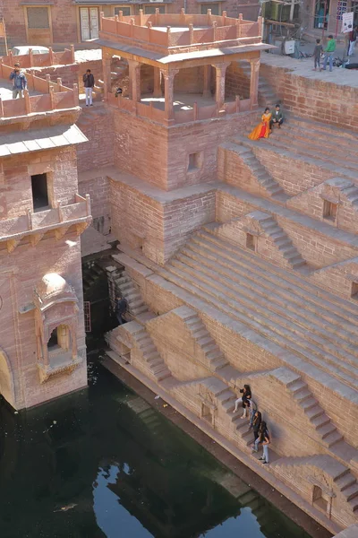 Jodhpur Rajasthan Inde Décembre 2017 Toonwar Tunwar Jhalra Baori Stepwell — Photo