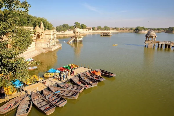 Jaisalmer Rajasthan Inde Décembre 2017 Vue Générale Lac Gadi Sagar — Photo