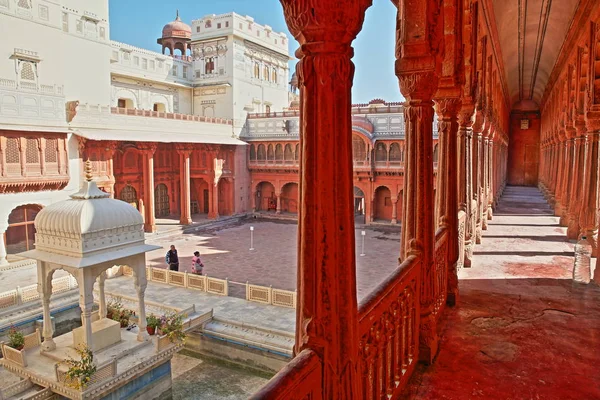 Bikaner Rajasthan Inde Décembre 2017 Cour Principale Intérieur Fort Junagarh — Photo